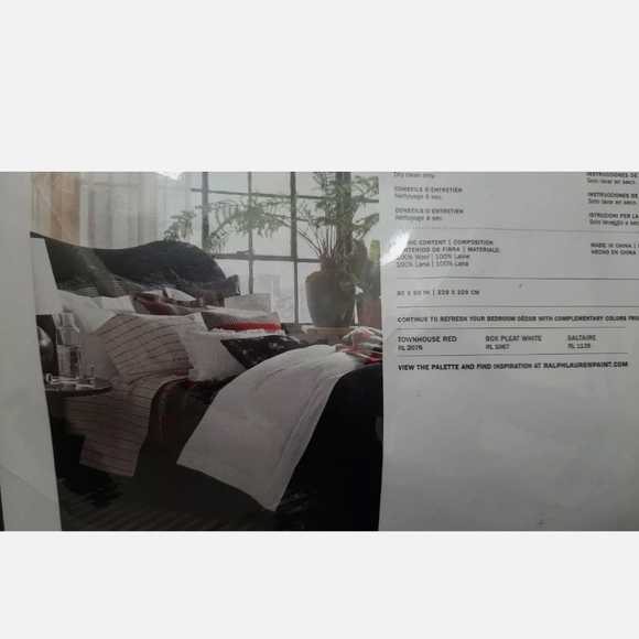 Ralph Lauren RARE West Village Wythe Navajo Queen Wool Blanket - Picture 9 of 11